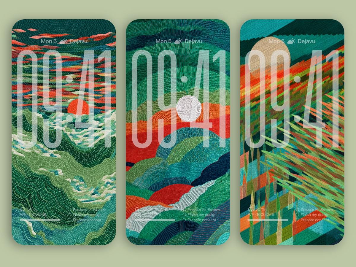 8K Minimal Phone Wallpapers iOS 26 – Sashiko’s Dawn Aesthetic for iPhone and Android