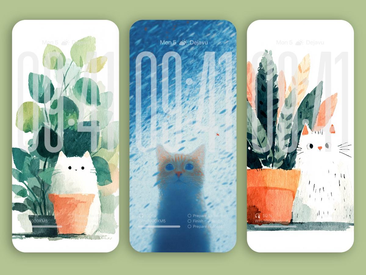 Minimal Cat-Themed Phone Wallpapers 8K – Download iOS 26 Aesthetic Backgrounds for iPhone & Android