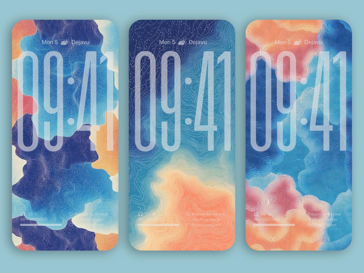 Minimal Abstract Phone Wallpapers 8K – iOS 26 Lines Beyond Terrain for iPhone & Android