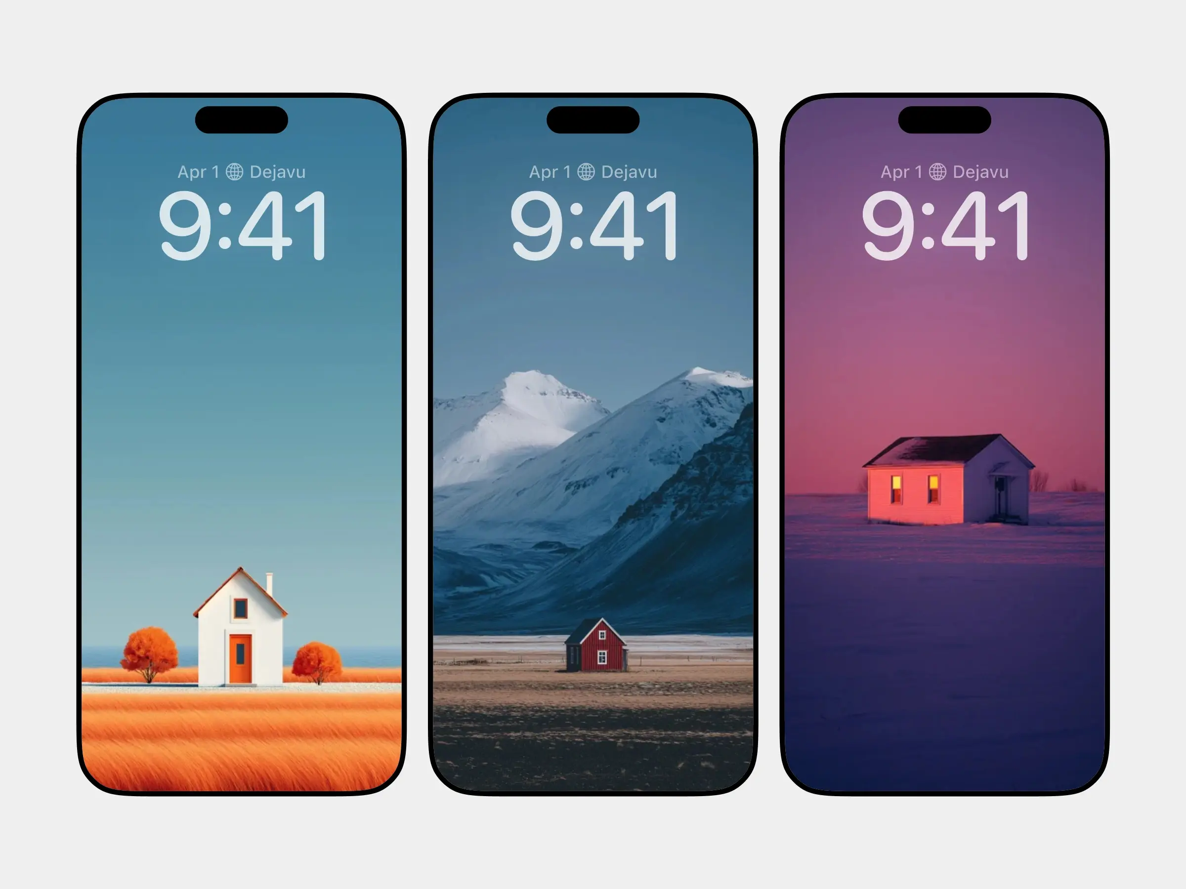 Serene Minimalist House Scenery – Artistic Solitude in Nature and Snow