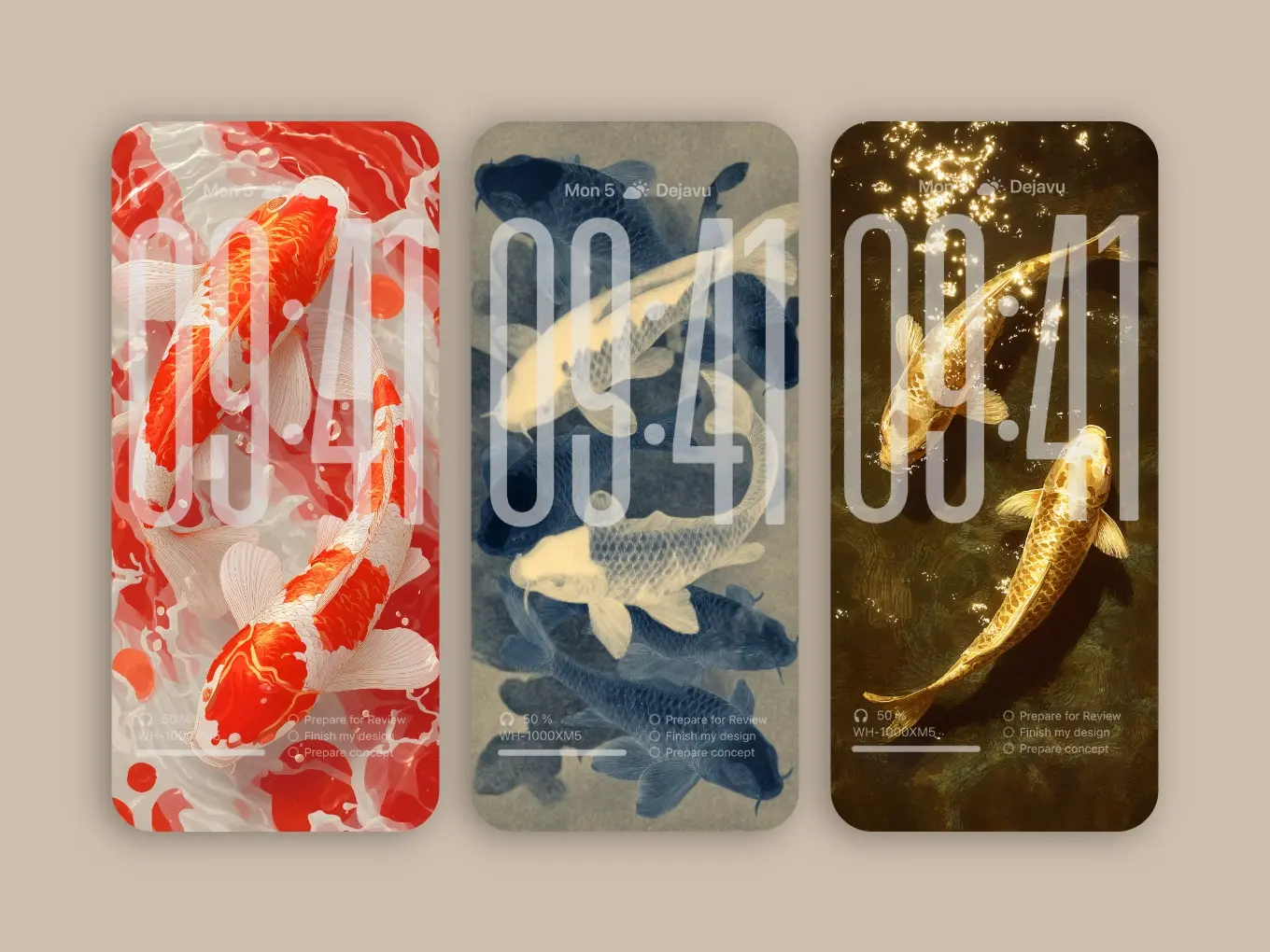 Koi Fish Minimal Wallpapers 8K for iPhone & Android – Stunning iOS26 Phone Backgrounds