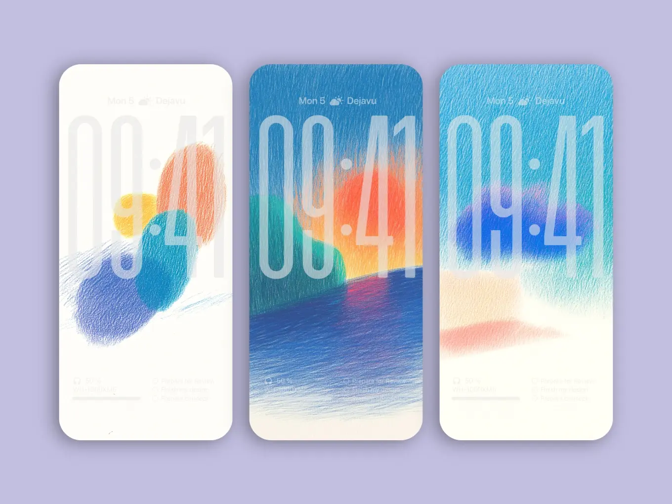 Minimal 8K Crayon Forest Wallpapers for iPhone & Android – Dreamy Nature Aesthetics in iOS 26 Style