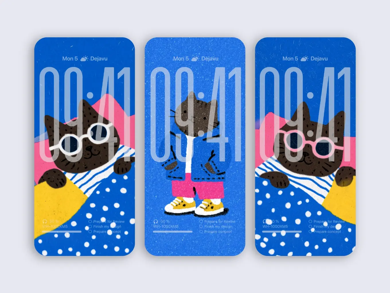 Cat Doodles and Secret Languages – Minimal iOS 26 8K Phone Wallpapers for iPhone & Android