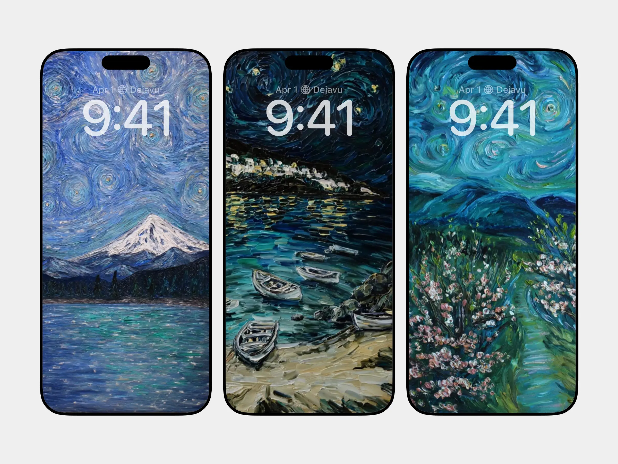 Whirling Night Skies Over Silent Shores