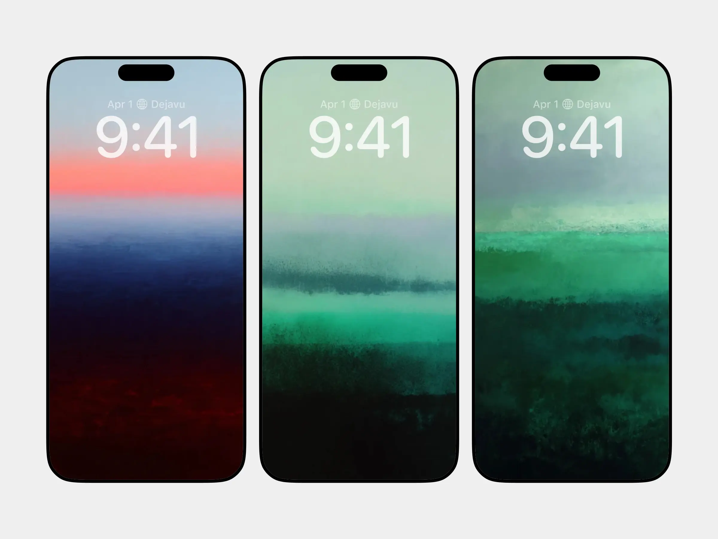 Twilight Horizon: A Study in Deep Blue and Crimson Minimalism